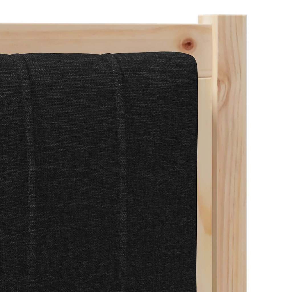 vidaXL Gepolstertes Kopfteil Braun 100 cm Massives Kiefernholz