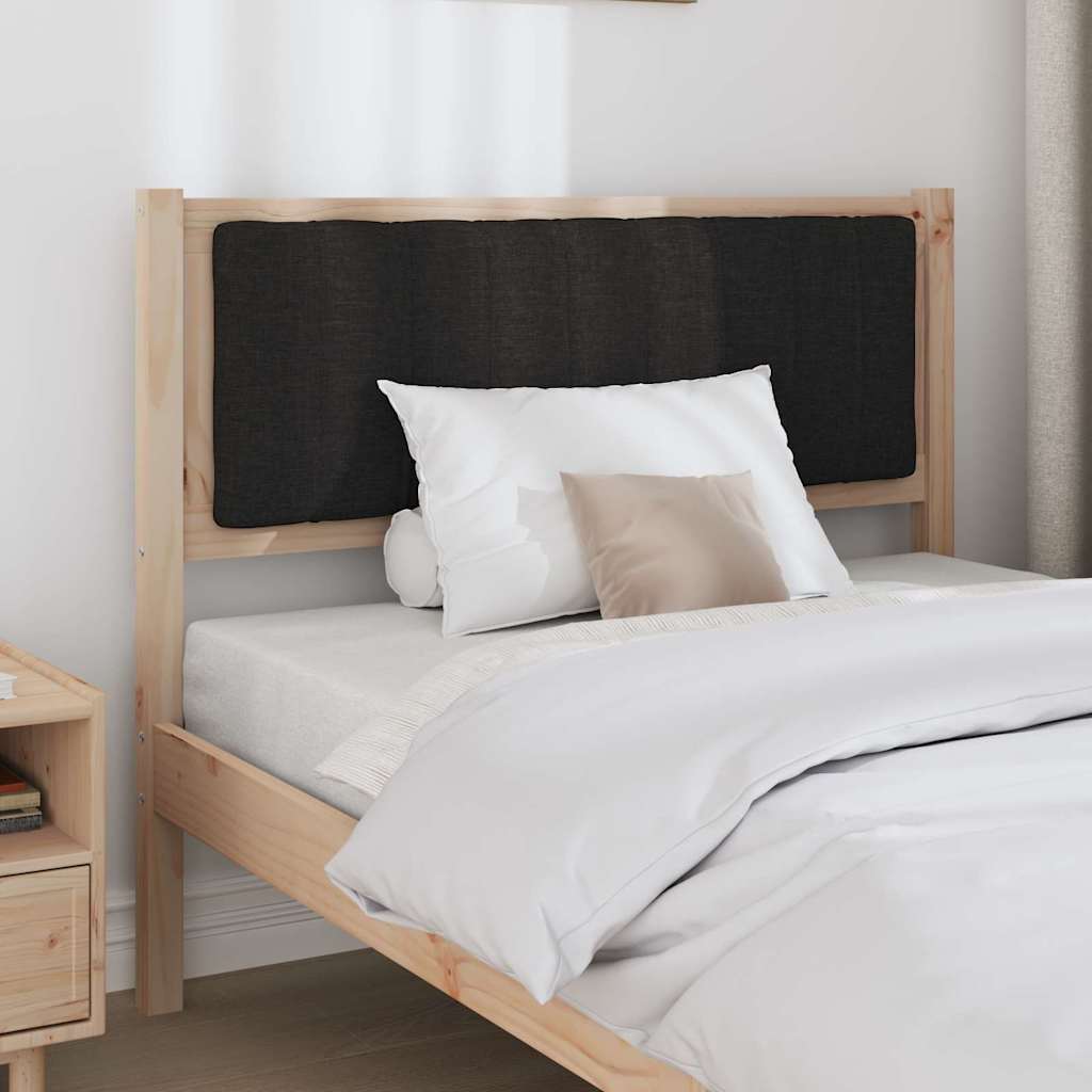 vidaXL Gepolstertes Kopfteil Braun 100 cm Massives Kiefernholz