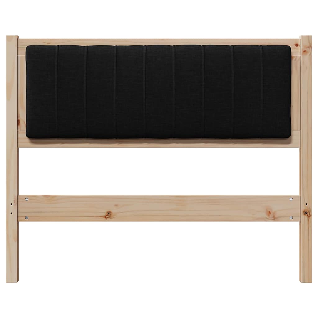 vidaXL Gepolstertes Kopfteil Braun 100 cm Massives Kiefernholz