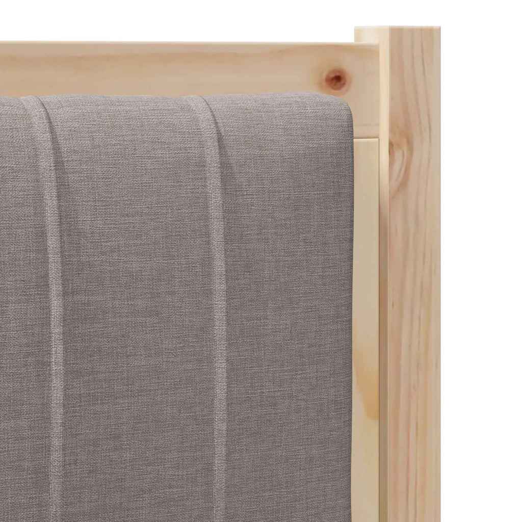 Gepolstertes Kopfteil Braun 100 cm Massives Kiefernholz