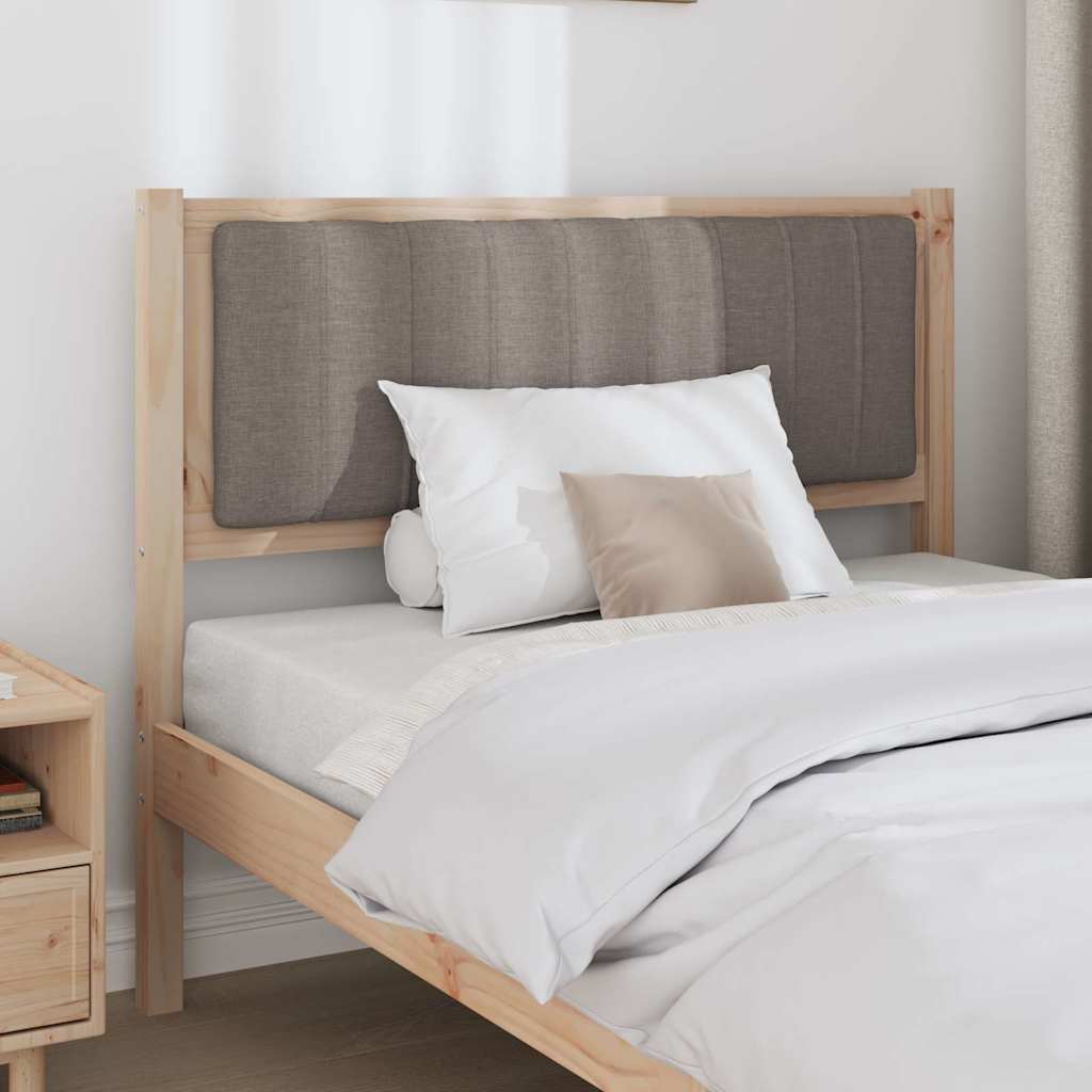 Gepolstertes Kopfteil Braun 100 cm Massives Kiefernholz