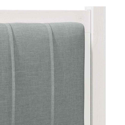 vidaXL Gepolstertes Kopfteil Weiß 100 cm Massives Kiefernholz