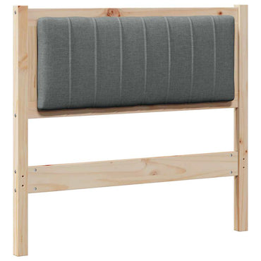 vidaXL Gepolstertes Kopfteil Braun 90 cm Massives Kiefernholz