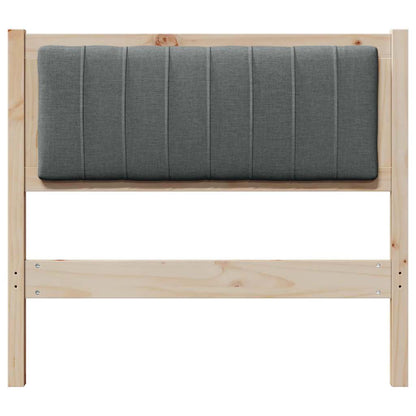 Gepolstertes Kopfteil Braun 90 cm Massives Kiefernholz