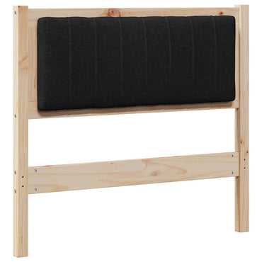 vidaXL Gepolstertes Kopfteil Braun 90 cm Massives Kiefernholz