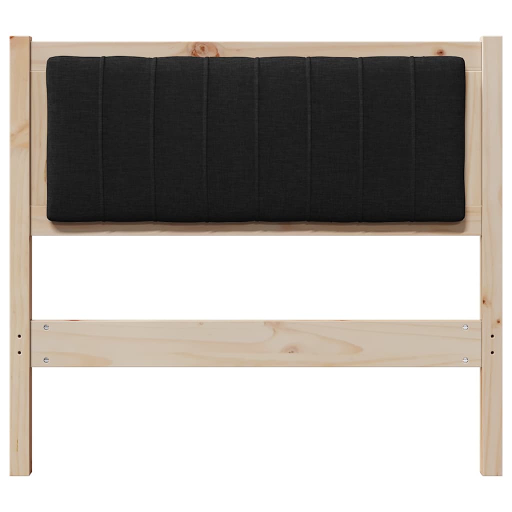 Gepolstertes Kopfteil Braun 90 cm Massives Kiefernholz