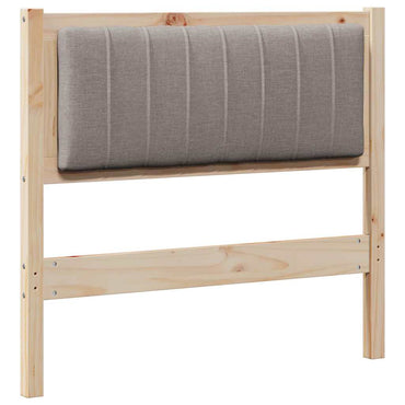 vidaXL Gepolstertes Kopfteil Braun 90 cm Massives Kiefernholz
