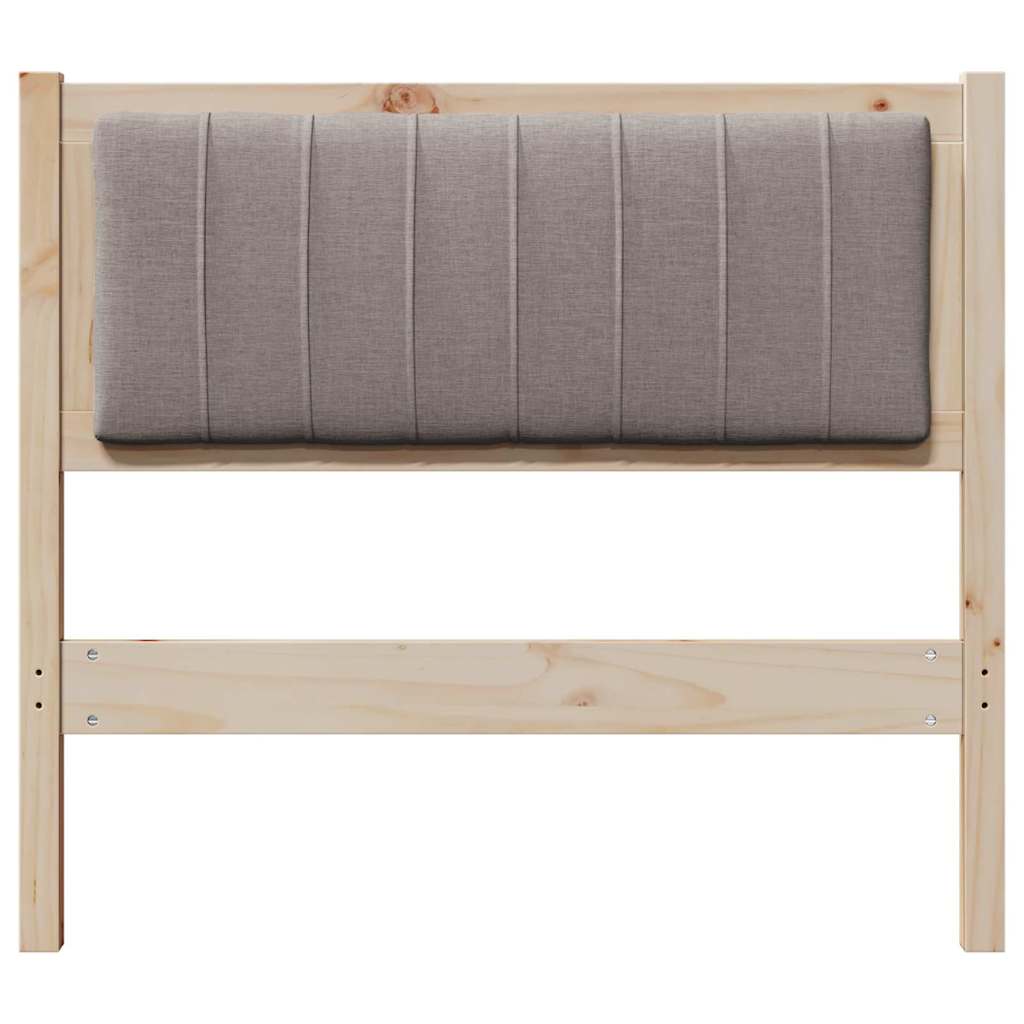Gepolstertes Kopfteil Braun 90 cm Massives Kiefernholz