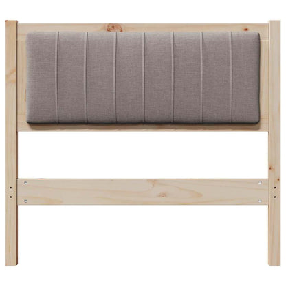 Gepolstertes Kopfteil Braun 90 cm Massives Kiefernholz