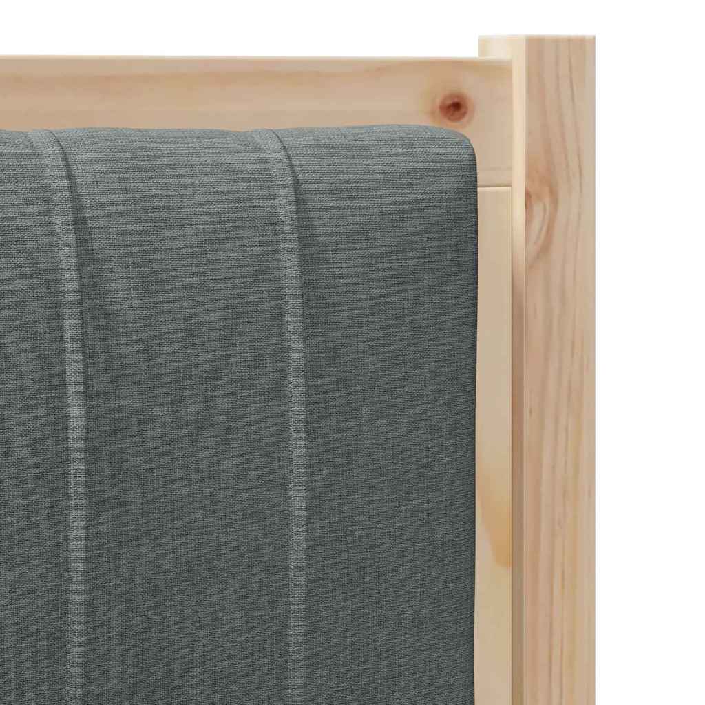vidaXL Gepolstertes Kopfteil Braun 80 cm Massives Kiefernholz