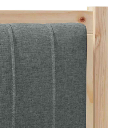 vidaXL Gepolstertes Kopfteil Braun 80 cm Massives Kiefernholz