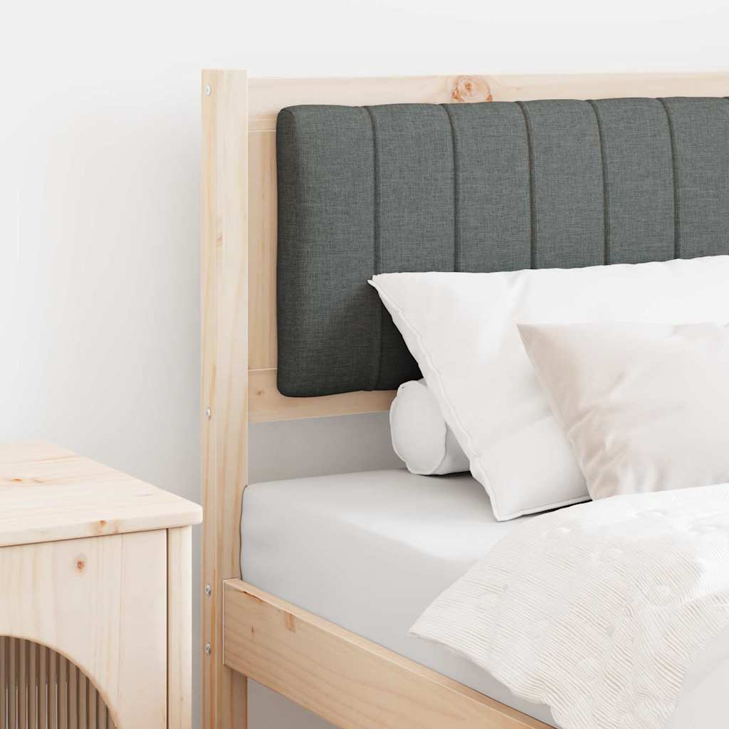 vidaXL Gepolstertes Kopfteil Braun 80 cm Massives Kiefernholz