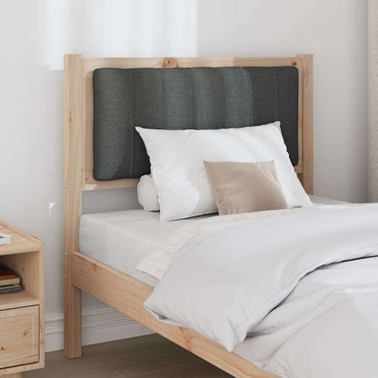 vidaXL Gepolstertes Kopfteil Braun 80 cm Massives Kiefernholz