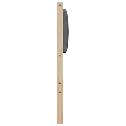 vidaXL Gepolstertes Kopfteil Braun 80 cm Massives Kiefernholz
