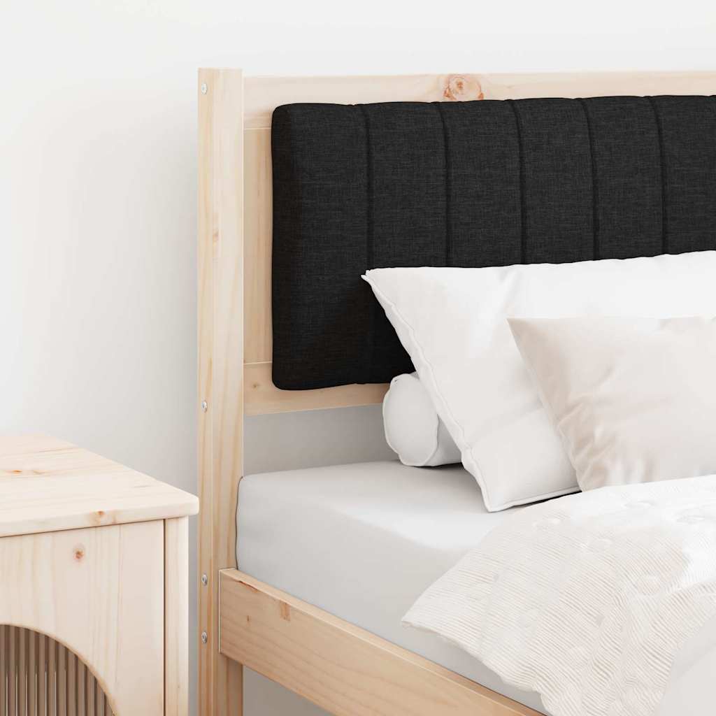 vidaXL Gepolstertes Kopfteil Braun 80 cm Massives Kiefernholz