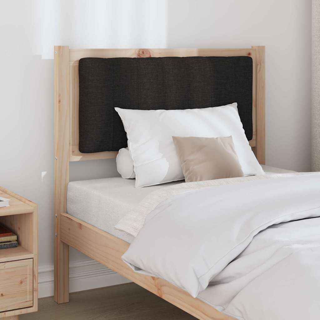 vidaXL Gepolstertes Kopfteil Braun 80 cm Massives Kiefernholz