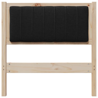 vidaXL Gepolstertes Kopfteil Braun 80 cm Massives Kiefernholz