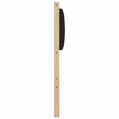vidaXL Gepolstertes Kopfteil Braun 80 cm Massives Kiefernholz