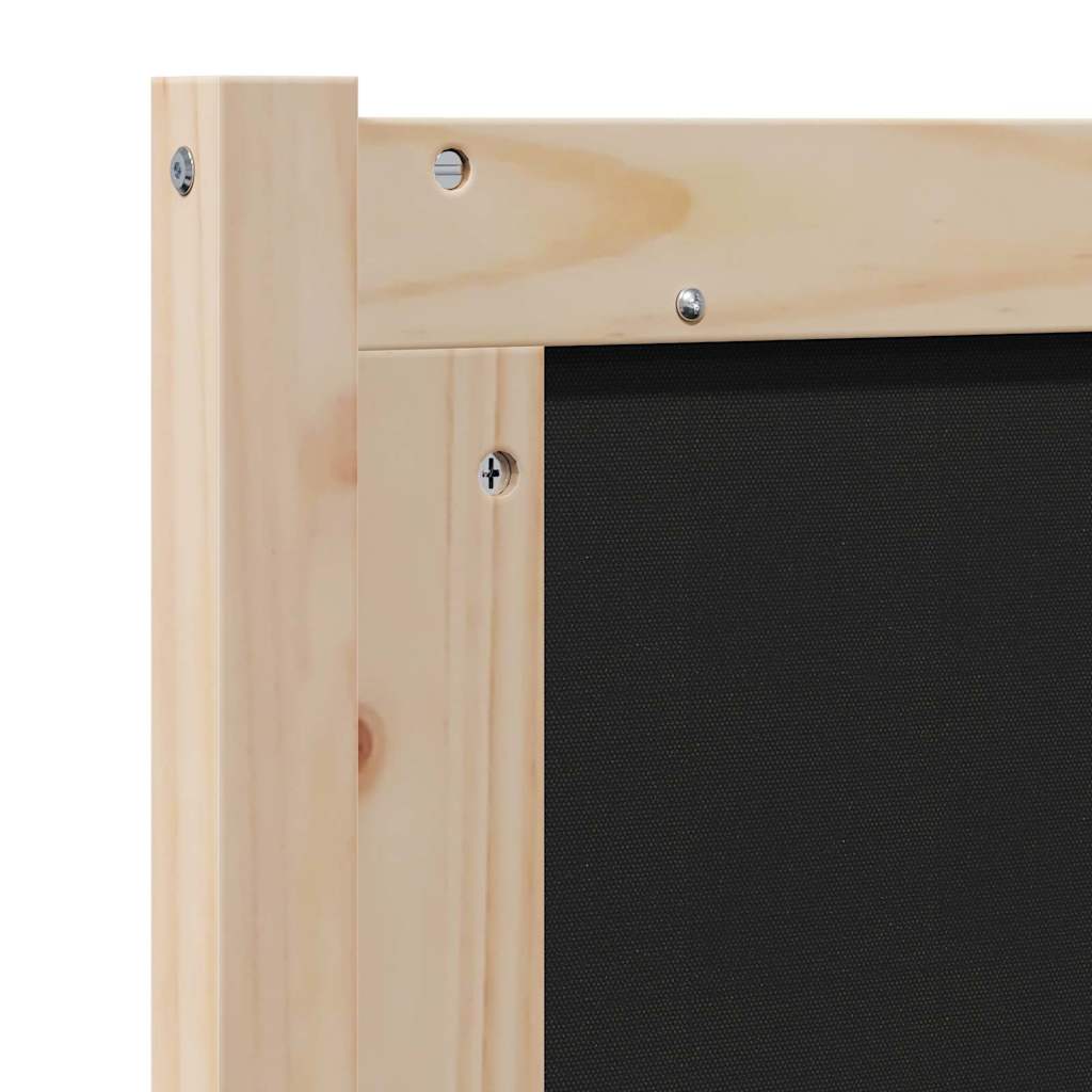 Gepolstertes Kopfteil Braun 80 cm Massives Kiefernholz