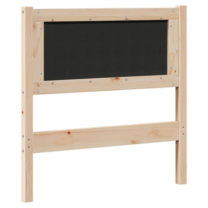 Gepolstertes Kopfteil Braun 80 cm Massives Kiefernholz