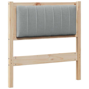 vidaXL Gepolstertes Kopfteil Braun 75 cm Massives Kiefernholz