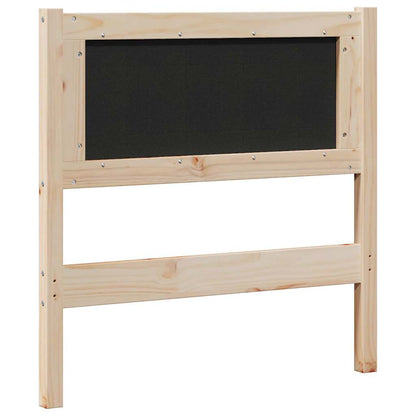 Gepolstertes Kopfteil Braun 75 cm Massives Kiefernholz