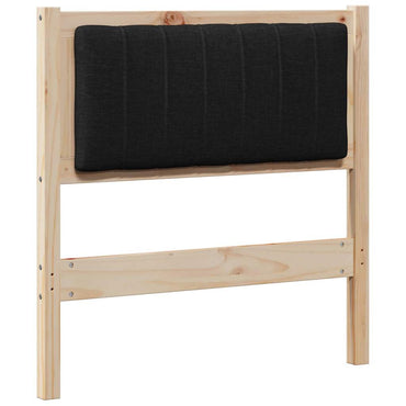vidaXL Gepolstertes Kopfteil Braun 75 cm Massives Kiefernholz