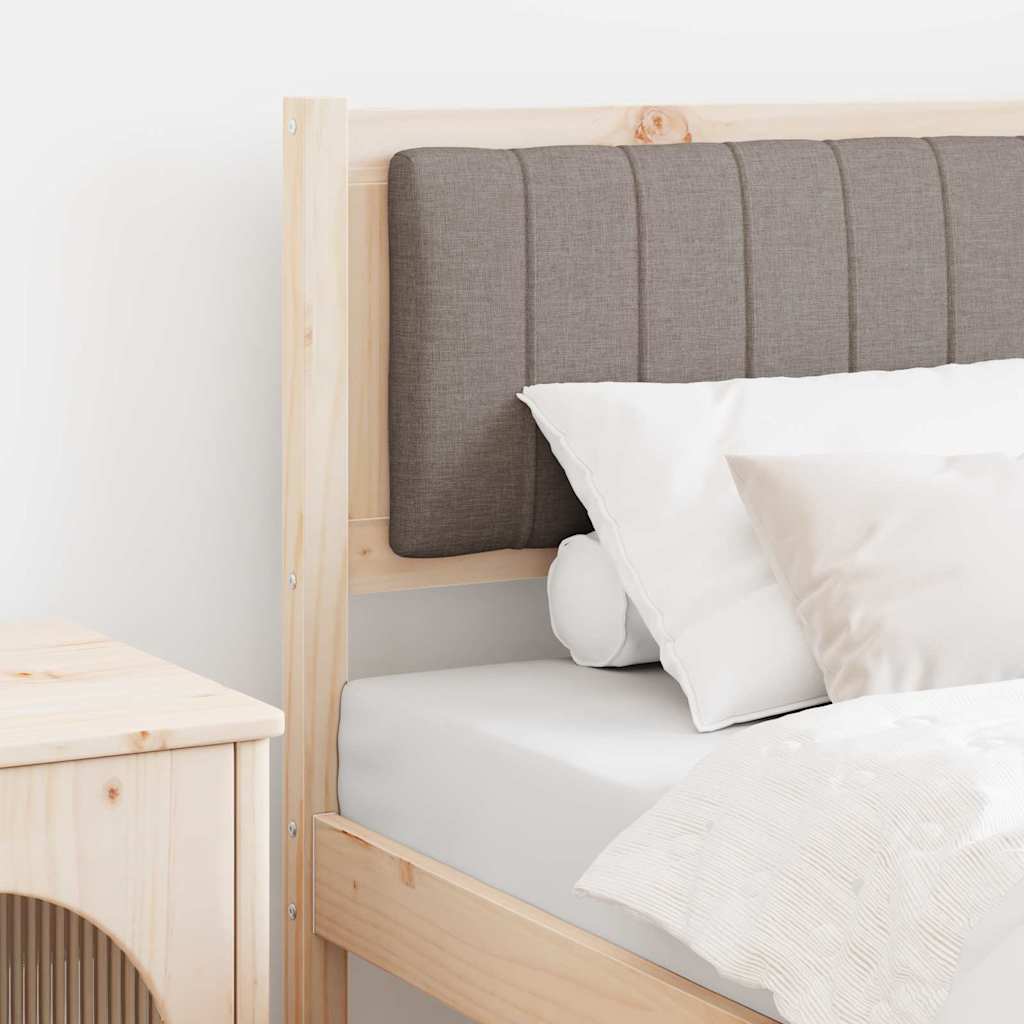 vidaXL Gepolstertes Kopfteil Braun 75 cm Massives Kiefernholz