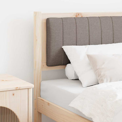 vidaXL Gepolstertes Kopfteil Braun 75 cm Massives Kiefernholz