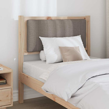 vidaXL Gepolstertes Kopfteil Braun 75 cm Massives Kiefernholz