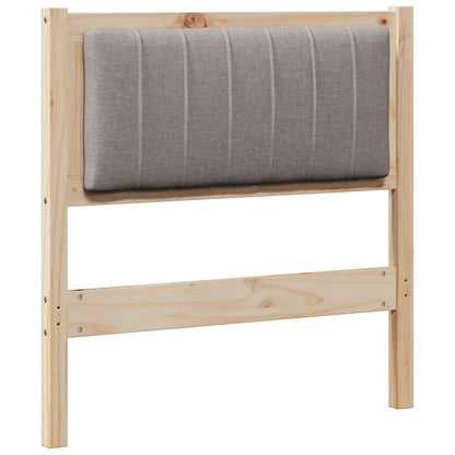 vidaXL Gepolstertes Kopfteil Braun 75 cm Massives Kiefernholz