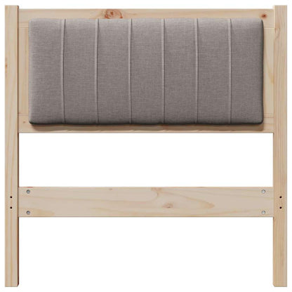 vidaXL Gepolstertes Kopfteil Braun 75 cm Massives Kiefernholz