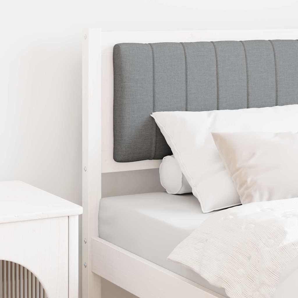 vidaXL Gepolstertes Kopfteil Weiß 75 cm Massives Kiefernholz