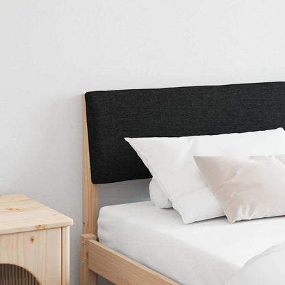 vidaXL Gepolstertes Kopfteil Schwarz 200 cm Massives Kiefernholz