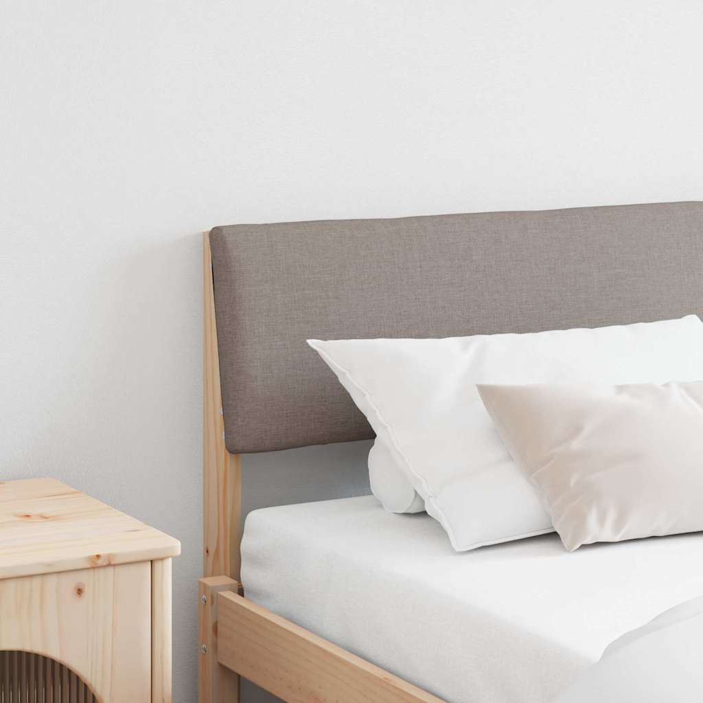 vidaXL Tête de lit rembourrée taupe 200 cm en pin massif