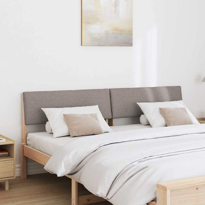 vidaXL Tête de lit rembourrée taupe 200 cm en pin massif