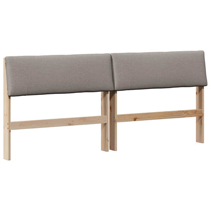 vidaXL Tête de lit rembourrée taupe 200 cm en pin massif