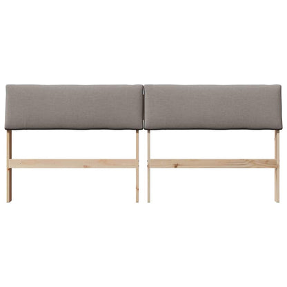 vidaXL Tête de lit rembourrée taupe 200 cm en pin massif