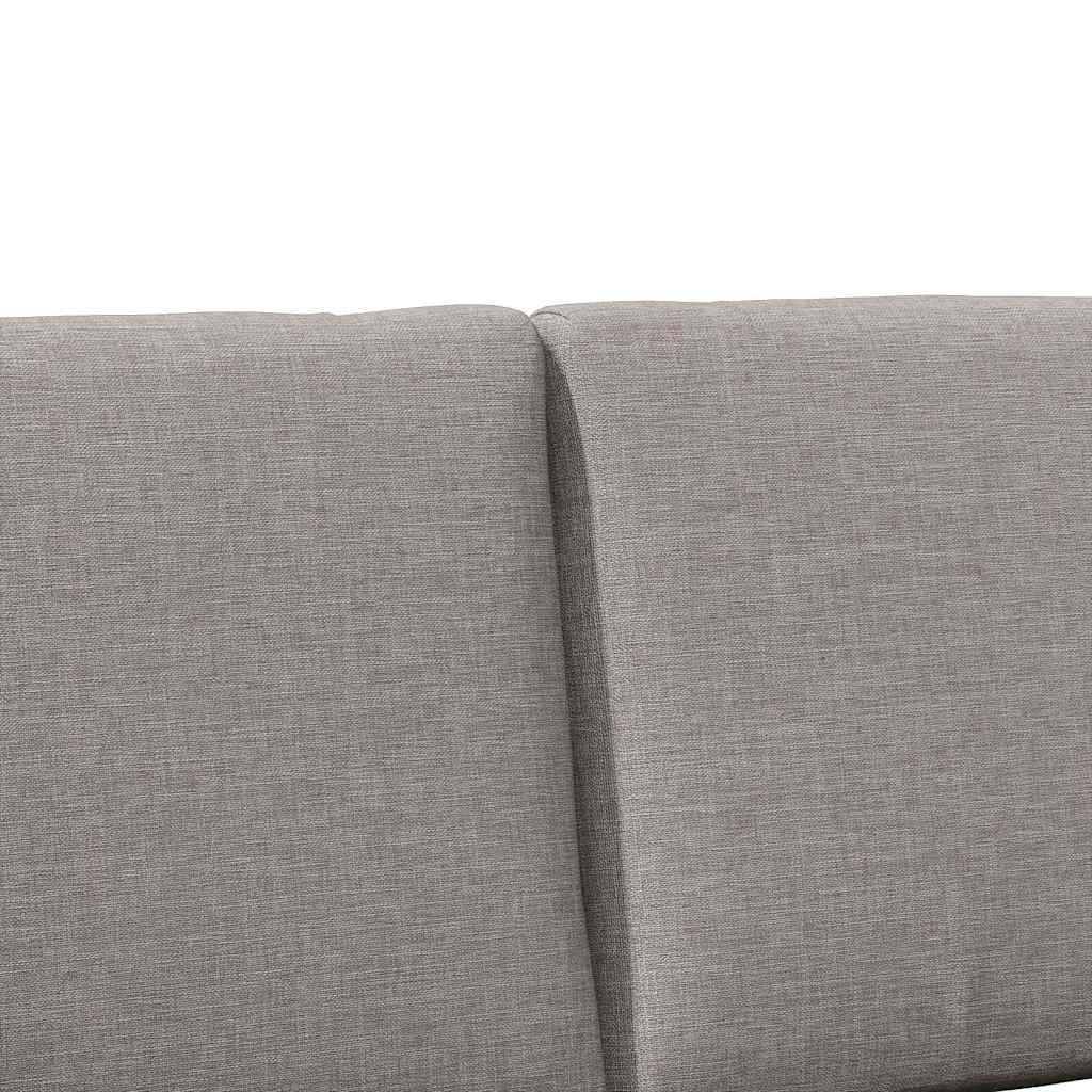 vidaXL Gepolstertes Kopfteil Taupe 150 cm Massives Kiefernholz
