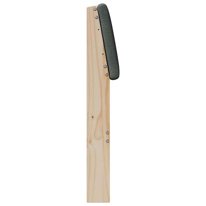 vidaXL Gepolstertes Kopfteil Dunkelgrau 135 cm Massives Kiefernholz