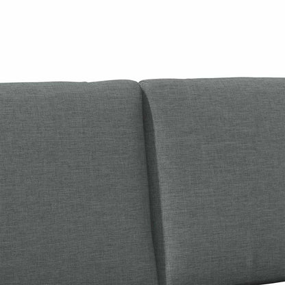 vidaXL Gepolstertes Kopfteil Dunkelgrau 120 cm Massives Kiefernholz