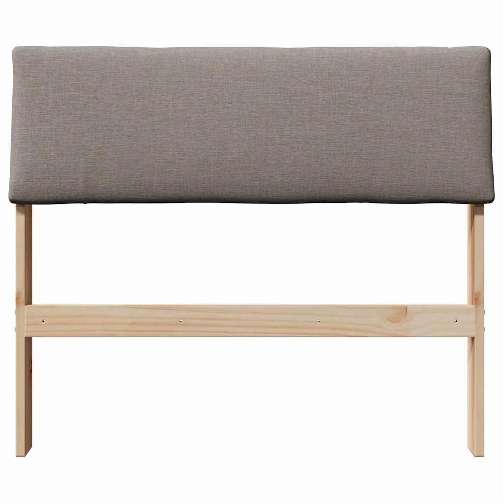 vidaXL Gepolstertes Kopfteil Taupe 100 cm Massives Kiefernholz