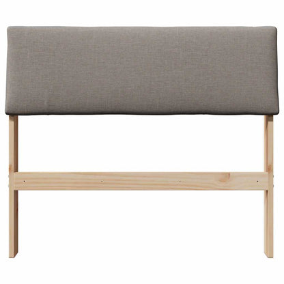 vidaXL Gepolstertes Kopfteil Taupe 100 cm Massives Kiefernholz