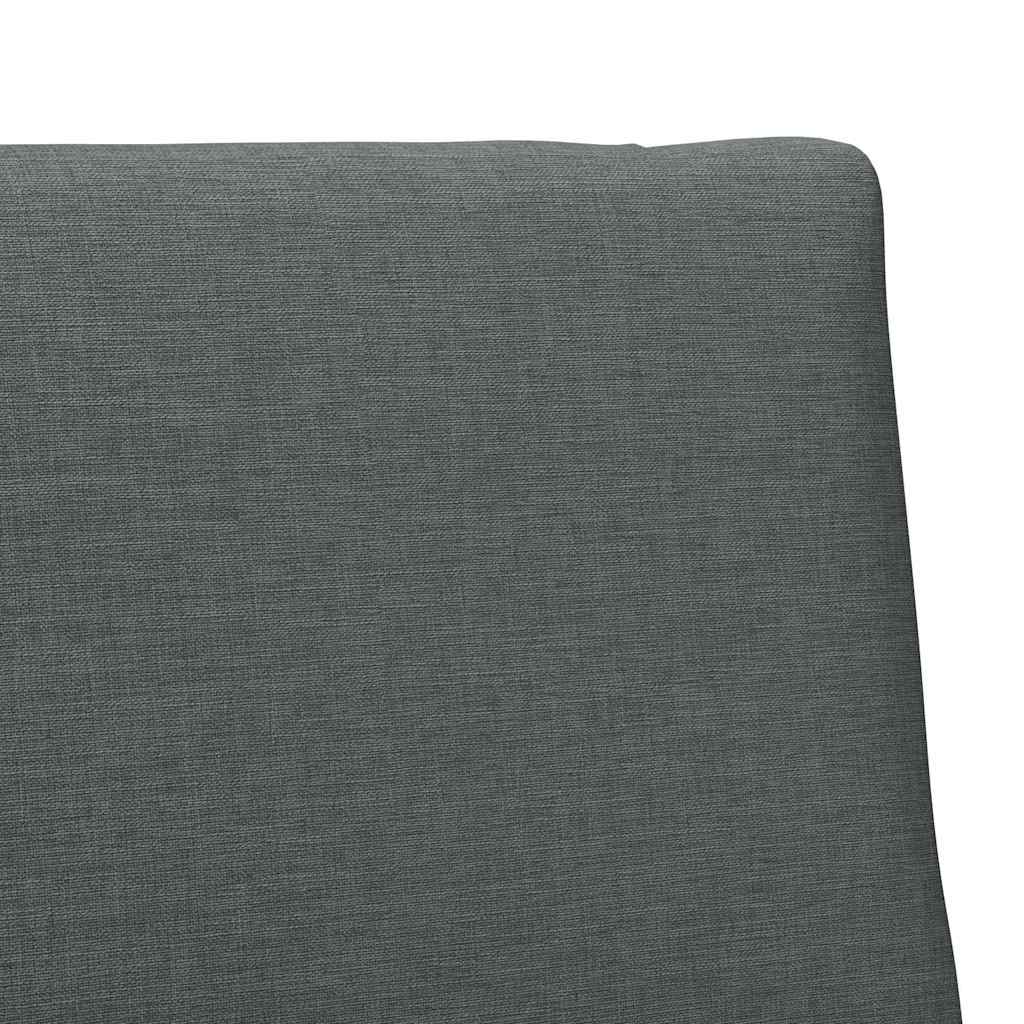 vidaXL Gepolstertes Kopfteil Dunkelgrau 90 cm Massives Kiefernholz