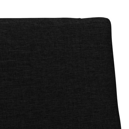 vidaXL Gepolstertes Kopfteil Schwarz 90 cm Massives Kiefernholz