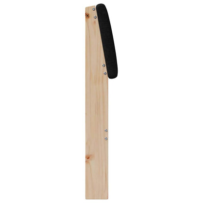 vidaXL Gepolstertes Kopfteil Schwarz 90 cm Massives Kiefernholz