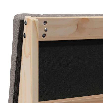 vidaXL Gepolstertes Kopfteil Taupe 90 cm Massives Kiefernholz