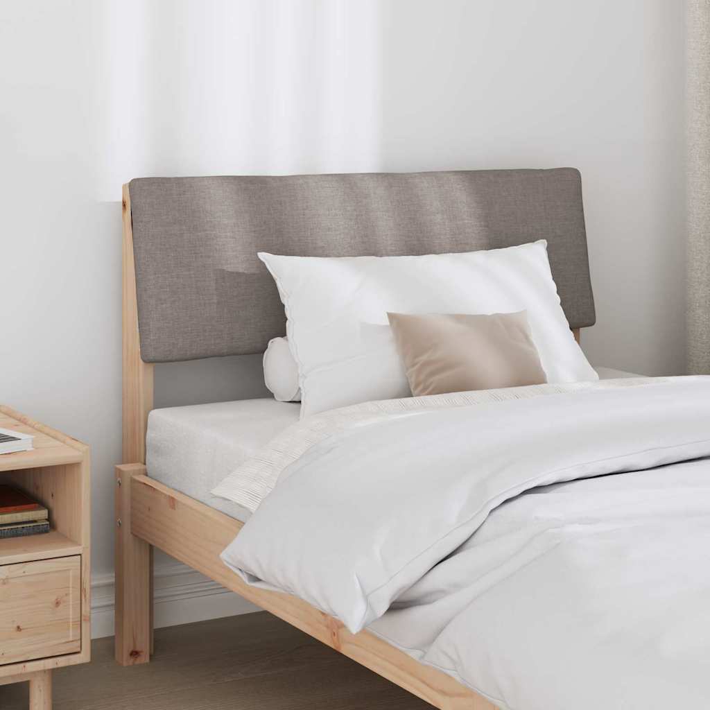 vidaXL Gepolstertes Kopfteil Taupe 90 cm Massives Kiefernholz