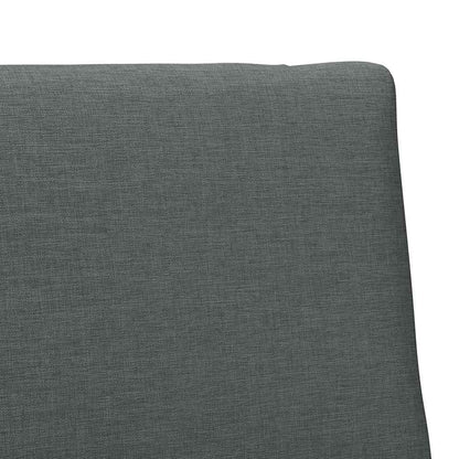 vidaXL Gepolstertes Kopfteil Dunkelgrau 80 cm Massives Kiefernholz