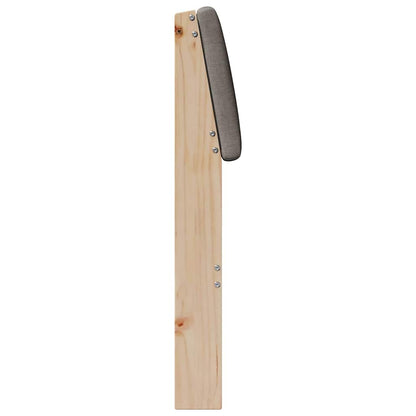 vidaXL Gepolstertes Kopfteil Taupe 80 cm Massives Kiefernholz